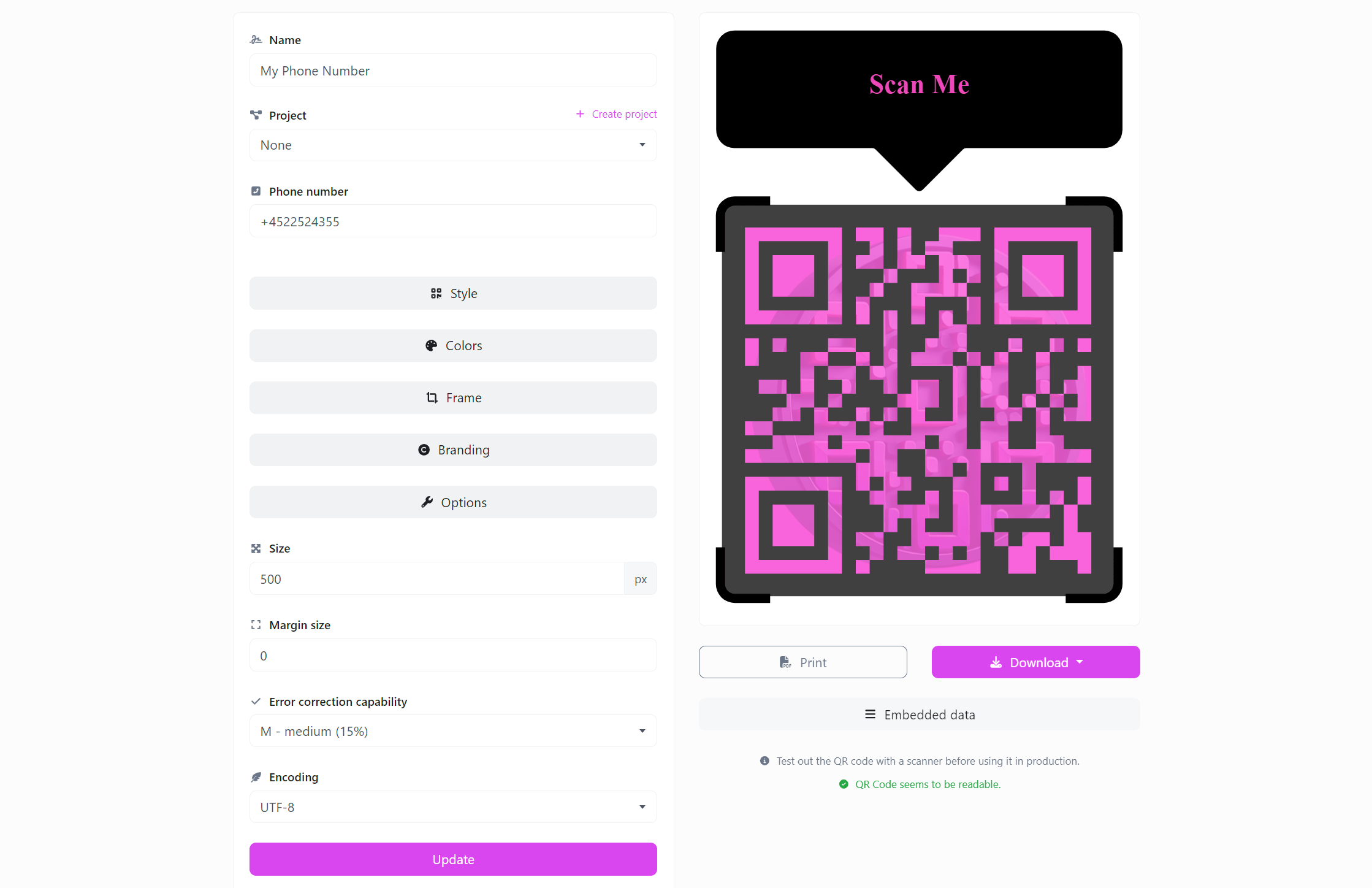 Static QR Codes