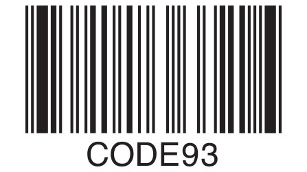 Code 93 Barcode Example